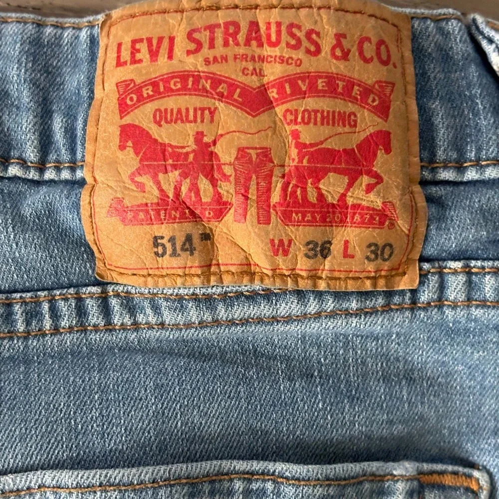 Levi's 514 Jeans Sz 36X30 Regular Fit Straight Leg